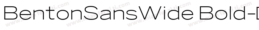 BentonSansWide Bold字体转换